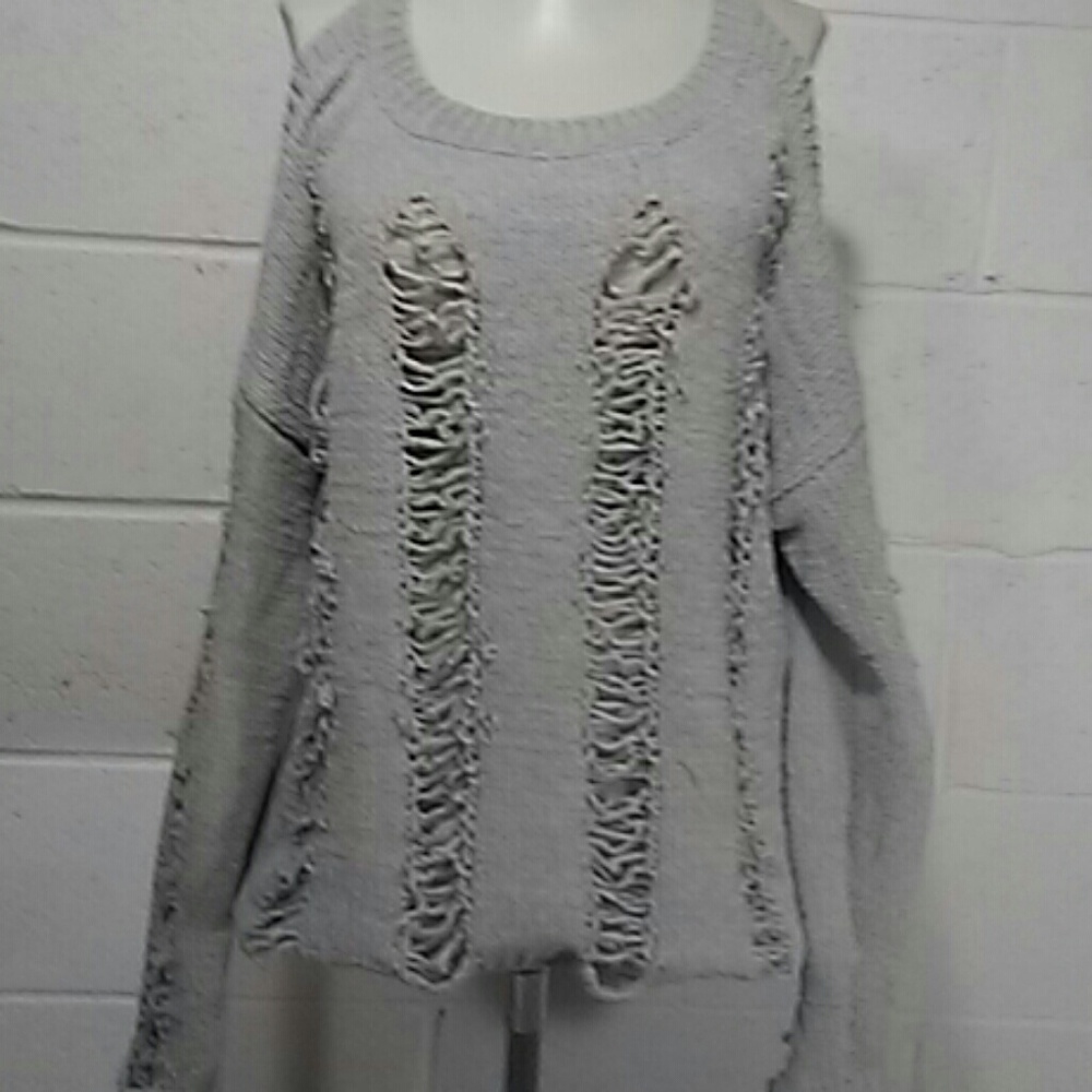 Lovemarks Chenille Destroyed Sweater Sz L